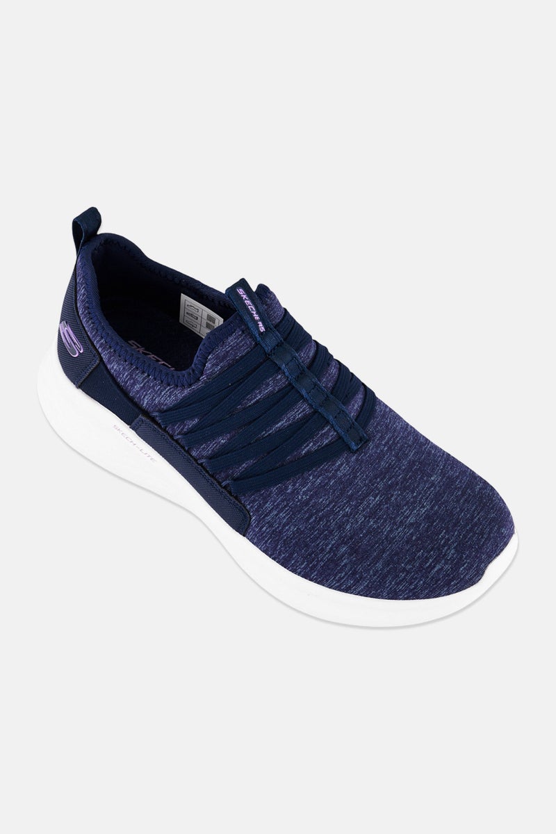 SKECHERS أحذية جري نسائية سكتش لايت برو سليب أون، Navy - Image 1