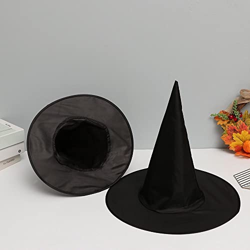 LKQBBSZ Witch Hat Black Witch Hat for Kids Halloween Witch Costume Accessories Yard Decoration and Carnivals Hats - Image 5