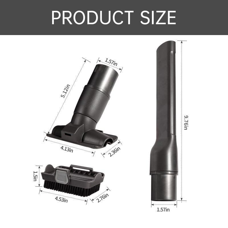 QINAN Upgraded Vacuum brush Attachment tool Compatible with Shark Navigator Lift-Away NV350 NV351 NV352 NV356E NV360 NV361 NV500 NV501 NV502 Series 2-in-1 Gap Tool Brush Removable Brush Replacement Parts - Image 2
