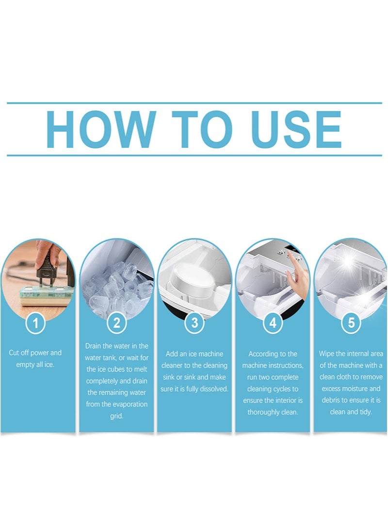 Jakehoe Ice Maker Cleaner Descaler，12 Ice Maker Cleaning Tablets，Helps Remove Hard Water And Mineral Deposits For Better Tasting Ice，Nickel Safe Descaler For All Ice Makers - Image 3