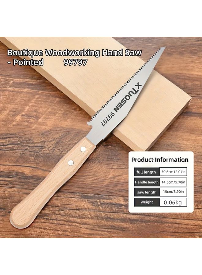 Mix Colors 1pc Manual Pull Saw Double Sided Fine Tenon Hand Saw For Precise Cutting - Image 1