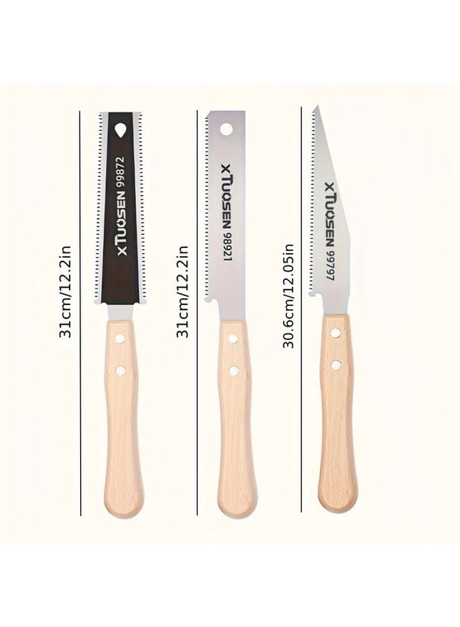 Mix Colors 1pc Manual Pull Saw Double Sided Fine Tenon Hand Saw For Precise Cutting - Image 4