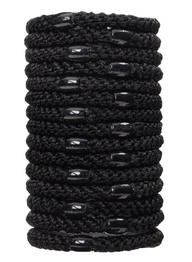 L. Erickson Grab & Go Pony Hair Ties - Black - 15 Pack Grab and Go Ponytail Holders - Black Hair Ties No Damage - Hair Bands Hair Accessories for Women - Image 3