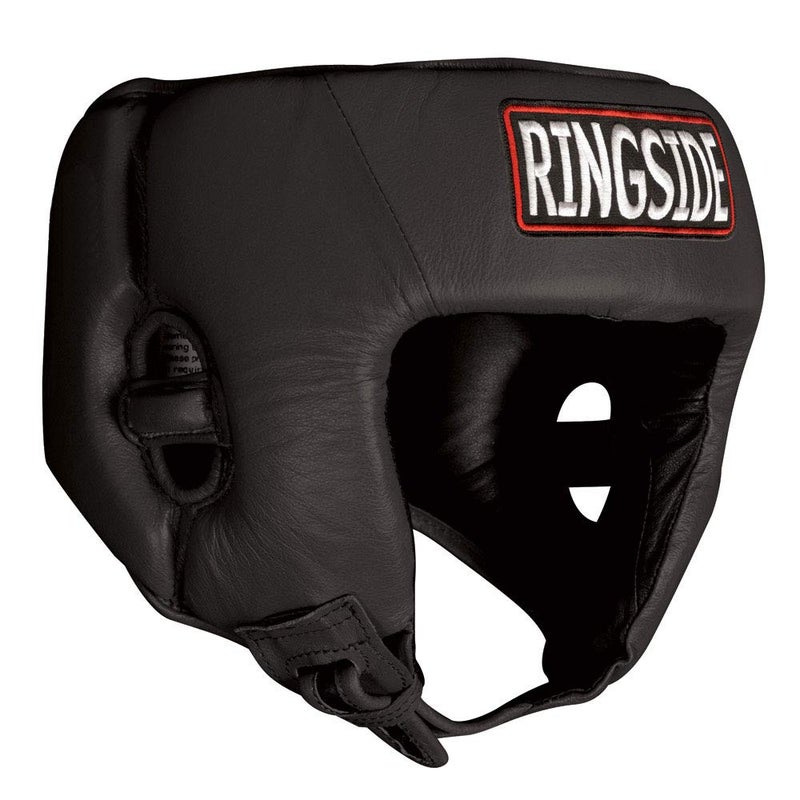 Ringside خوذة ملاكمة تشبه المنافسة بدون خدود، كبيرة، سوداء - Image 1