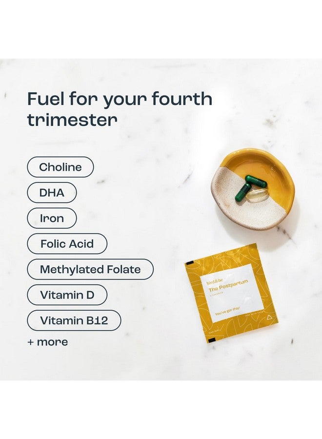The Postpartum - Vitamins to Fuel Your Fourth Trimester - Formulated by Doctors with Nutrients to Support Hormones& Recovery - DHA (Omega-3), Iron, Choline, B12-30-Day Supply (HSA/FSA Eligible) - Image 2