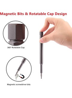 VENUSATURN VENUSATURN Screwdriver Set 24 in 1 Precision Magnetic Alloy Steel Repair Tool Kit Set Precision Mechanics Tool Set Precision Screwdriver Bit Set for Watches  - Image 3