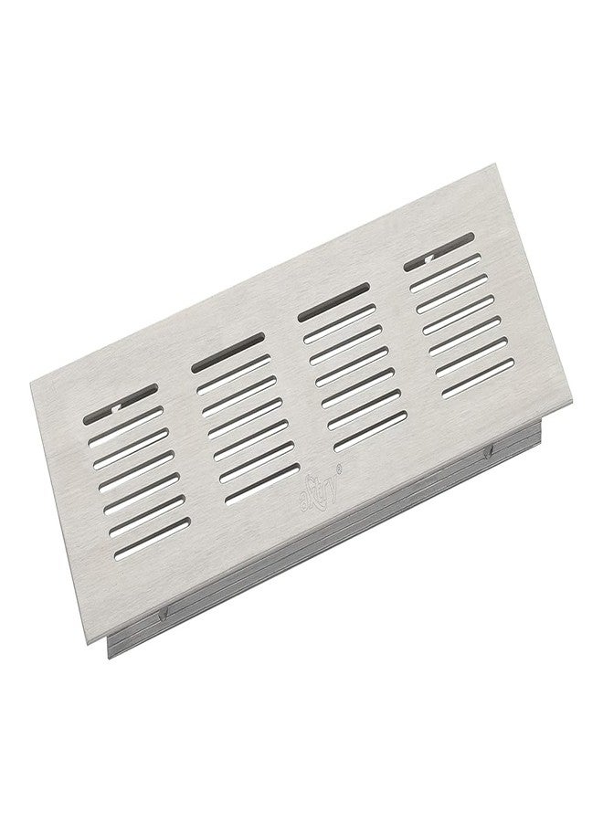 Nixnine Aluminium Kitchen Ventilation Jali/Ventilator Grill & Air Ventilation Jali, Kitchen Jali for Home, Kichen, Office, Finish- Silver Size - 3x8 Inch Pack of 3 - Image 1