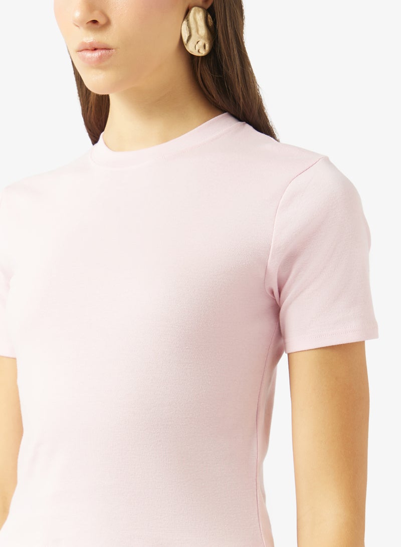TOPSHOP Knitted Crop T-shirt - Image 3