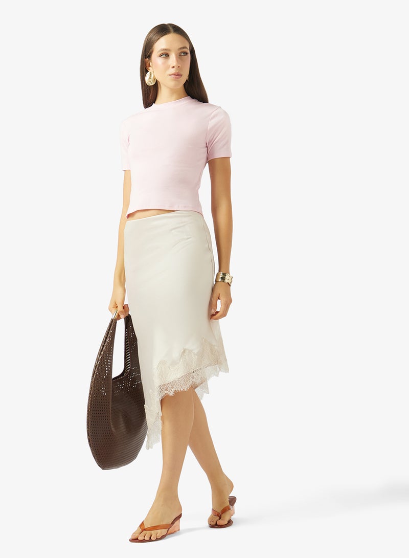 TOPSHOP Knitted Crop T-shirt - Image 4
