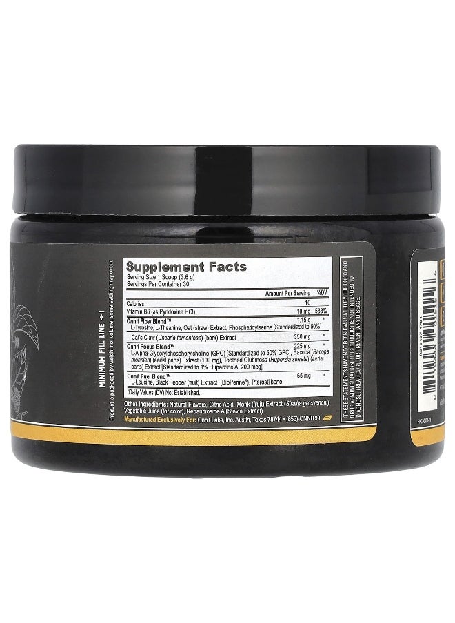 Onnit - Onnit, Alpha Brain Instant, Caffeine Free, Peach , 3.8 oz (108 g) - Image 1