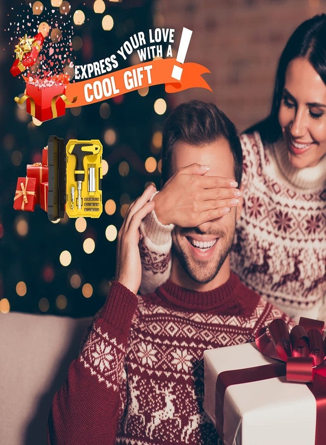 HANPURE Stocking Stuffers for Men Gifts for Men Cool Stuff Magnetic Ratchet Screwdriver Set with Power Drill Adapter Dad Gifts, Super Universal Socket Grip Gadgets for Men Women Dad Husband Boyfriend - Image 5