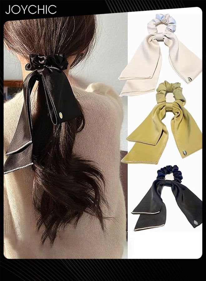 Joychic مجموعة رباطات شعر نسائية متعددة الاستخدامات من 3 قطع بتصميم قوس أنيق لملحقات الشعر للزينة اليومية - Image 1