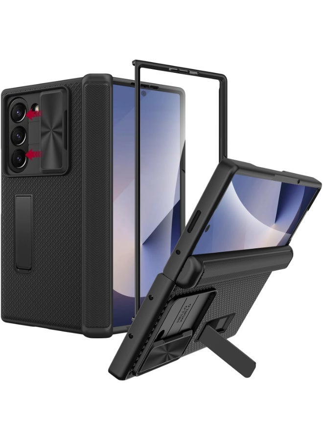 general Samsung Galaxy Z Fold 7 Compatible Case, Protective Film, Durable Shockproof Case, Sliding Lens Cover, Adjustable Kickstand, Slim Cover for Samsung Fold 7 - Image 1