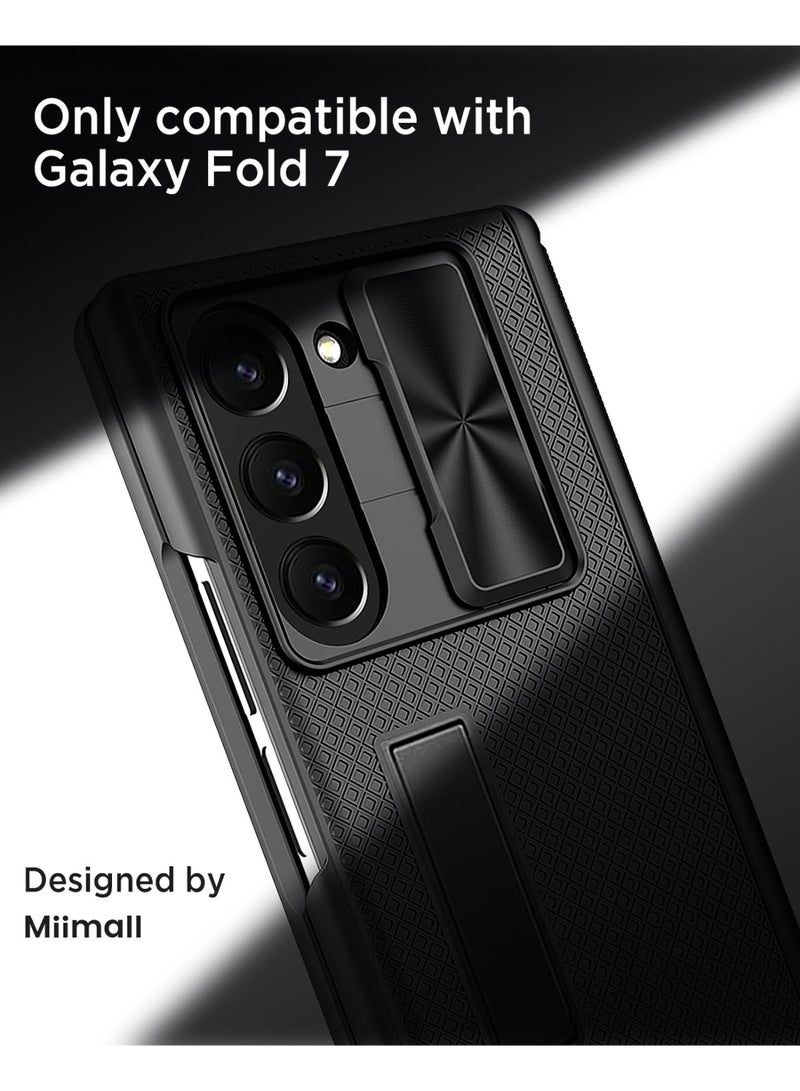 general Samsung Galaxy Z Fold 7 Compatible Case, Protective Film, Durable Shockproof Case, Sliding Lens Cover, Adjustable Kickstand, Slim Cover for Samsung Fold 7 - Image 2