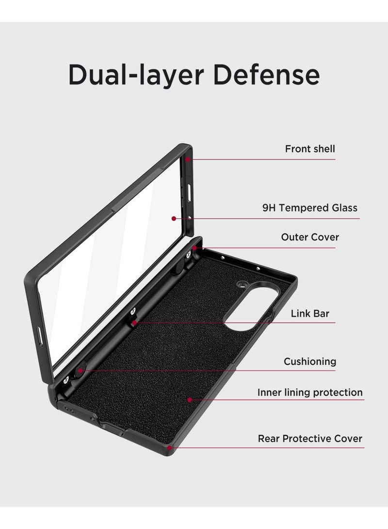 general Samsung Galaxy Z Fold 7 Compatible Case, Protective Film, Durable Shockproof Case, Sliding Lens Cover, Adjustable Kickstand, Slim Cover for Samsung Fold 7 - Image 5