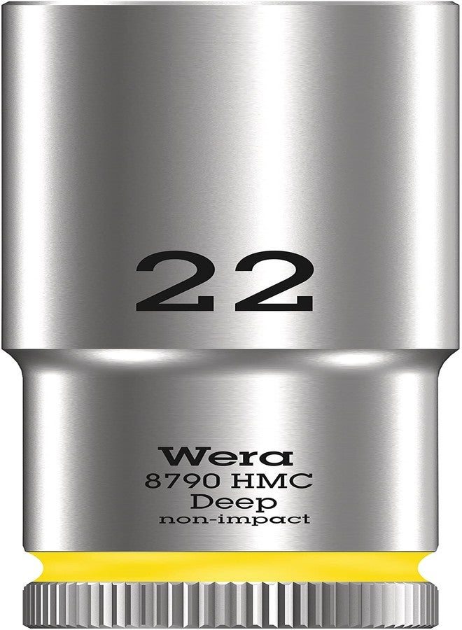 Wera 8790 HMC Deep (1/2"-6-point) 1/2" SW 22 light yellow - Image 1