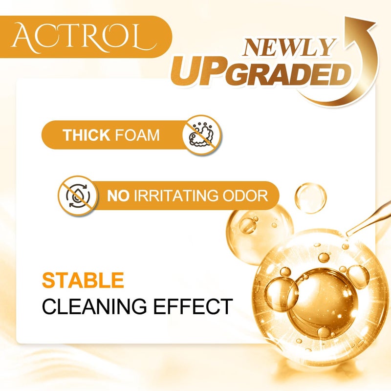 ACTROL Eyelash Extension Cleanser Milk 1L Natural Lash Extension Shampoo Professional Eyelid Foaming Cleanser Paraben & Sulfate Free Non-lrritating with Salon and Home Care - Image 3