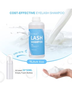 Eyelash Extension Cleanser Milk 1L Natural Lash Extension Shampoo Professional Eyelid Foaming Cleanser Paraben & Sulfate Free Non-lrritating with Salon and Home Care - pzsku/Z1EEB352A0C2C090E6CF8Z/45/_/1740567007/64467645-cf3d-47aa-bb40-82ea93a1d91f