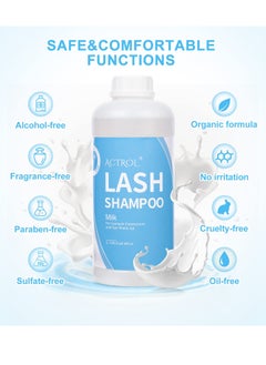 Eyelash Extension Cleanser Milk 1L Natural Lash Extension Shampoo Professional Eyelid Foaming Cleanser Paraben & Sulfate Free Non-lrritating with Salon and Home Care - pzsku/Z1EEB352A0C2C090E6CF8Z/45/_/1740567009/ea1556dd-ac62-4874-8313-cc2ae14686f2