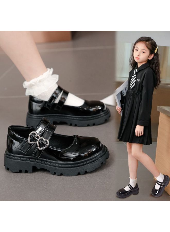 Girl's Leather Shoes Spring Autumn New Style Children Performance Shoes Black Dance Shoes Princess Shoes Big Girl Shoes - Image 2