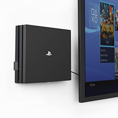 Monzlteck Wall Mount for PS4 proNear or Behind TV Space SavingEasy to Install - Image 1