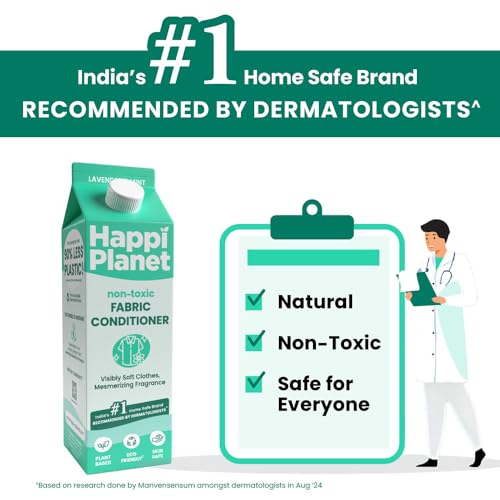 Happi Planet | Natural Fabric Conditioner & Fabric Softener | 3L | Softer Clothes, Lavender & Mint Freshness | Plant Based, Non-Toxic, Eco-Friendly, Organic, Herbal | Safe for Woolens & Baby Clothes - Image 2