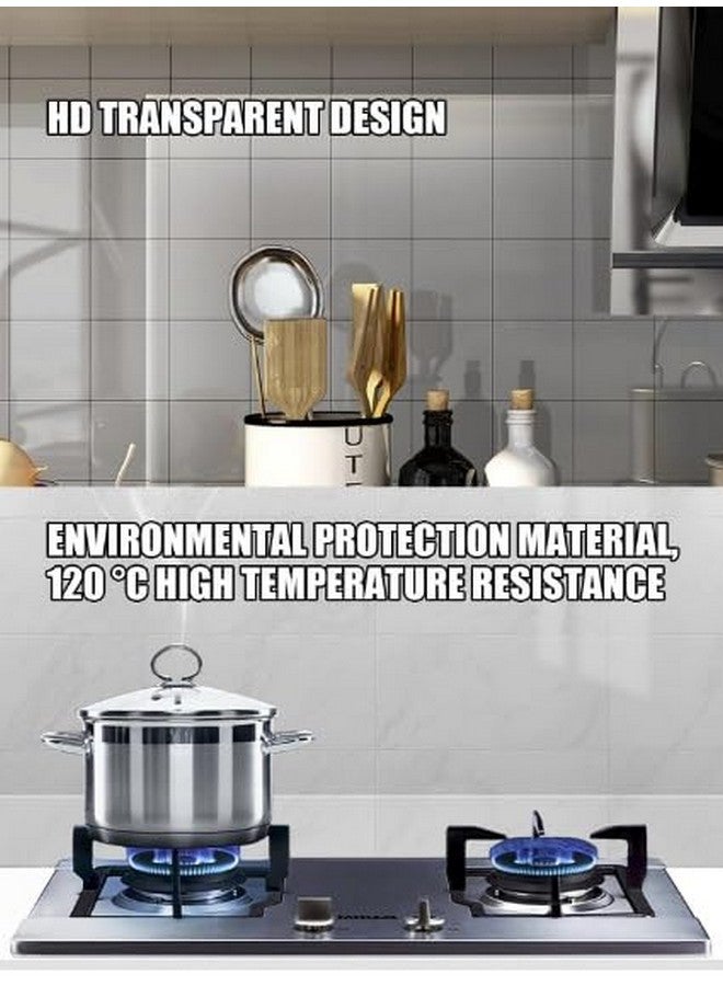 صن بيرد ملصق مطبخ شفاف من SUNBIRD، ملصق خزانة مقاوم للماء للمنزل وورق حائط مقاوم للزيت (11 بوصة × 8 قدم، طبقة واقية) - Image 5