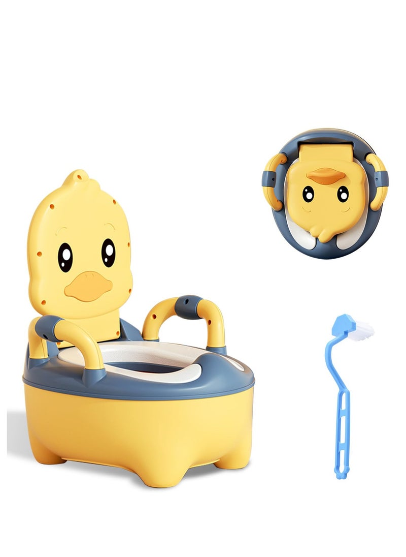 MIXDE Baby Potty Toilet Potty Training Seat with Handles, Toddler Kids Potty Chair with High Back Support & Lid Potty Pot,Portable Children Travel Potty Toilet for Indoor and Outdoor  - Image 1