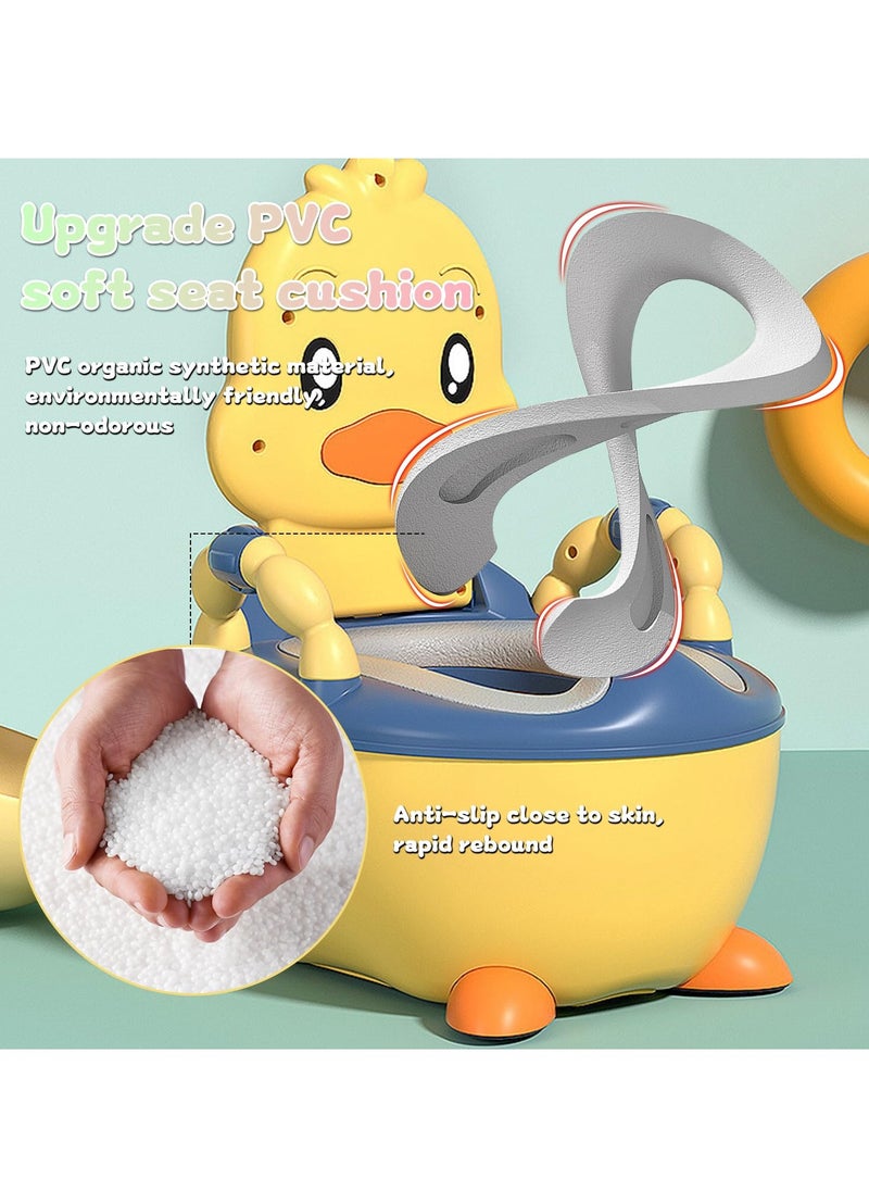 MIXDE Baby Potty Toilet Potty Training Seat with Handles, Toddler Kids Potty Chair with High Back Support & Lid Potty Pot,Portable Children Travel Potty Toilet for Indoor and Outdoor  - Image 3
