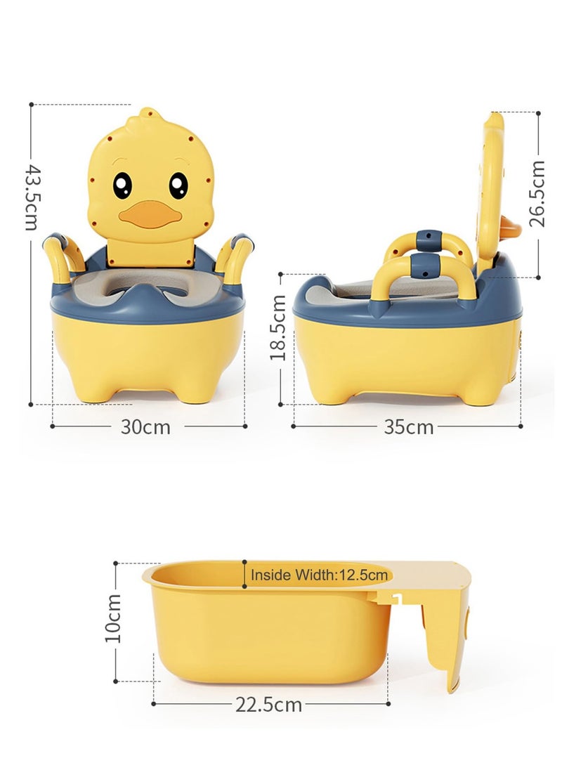 MIXDE Baby Potty Toilet Potty Training Seat with Handles, Toddler Kids Potty Chair with High Back Support & Lid Potty Pot,Portable Children Travel Potty Toilet for Indoor and Outdoor  - Image 5