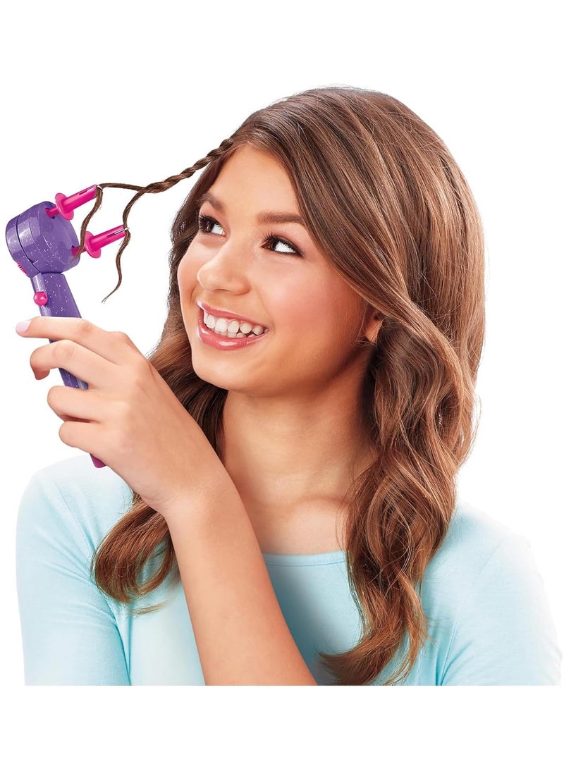 3in1 Fashion Hair Braid, Bead & Twist Styling Kit for Girls, Tween Hair Designer for Ages 4 and Up – Includes Beads, Hair Ties, Comb, Threader & More for your Little Angel - Multicolour