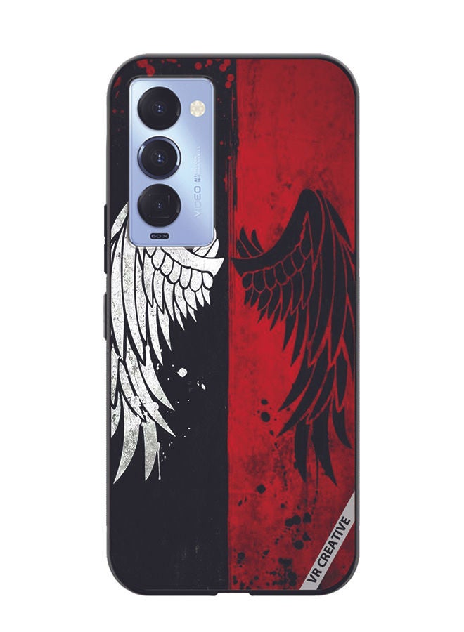 VR CREATIVE Protective Case Cover For Tecno Camon 18/18 P Wings Design Multicolour - Image 1