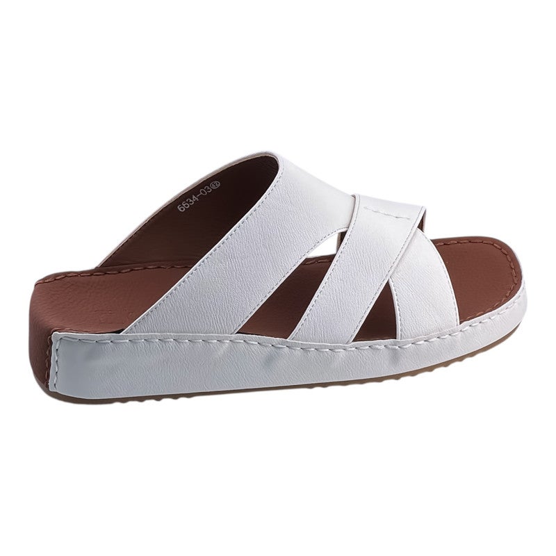 AET A E T Handmade Arabic Sandals For Men | Outdoor Mens Slippers | Genuine PU Leather With Buckle - Image 1