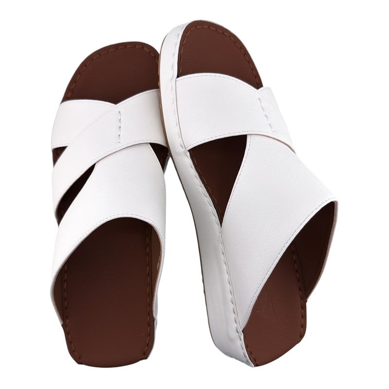 AET A E T Handmade Arabic Sandals For Men | Outdoor Mens Slippers | Genuine PU Leather With Buckle - Image 2