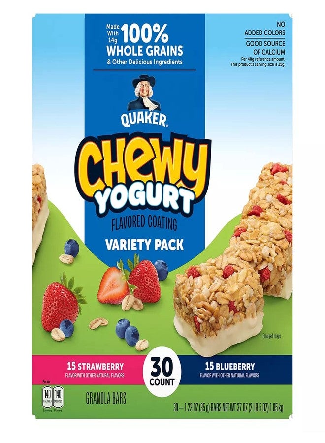 Quaker Chewy Yogurt Granola Bars Variety Pack, 30 ct. - Image 1
