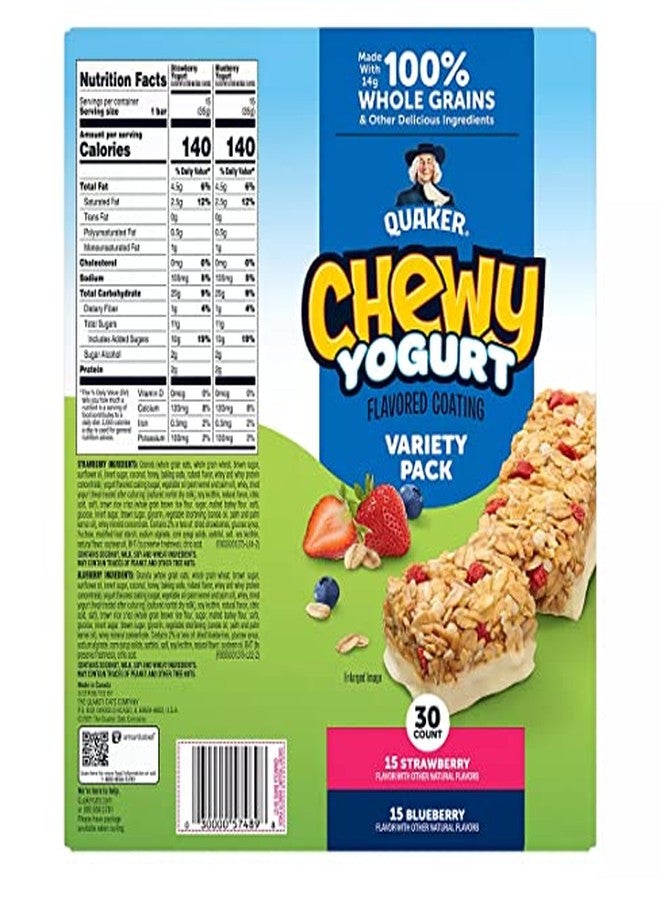 Quaker Chewy Yogurt Granola Bars Variety Pack, 30 ct. - Image 2