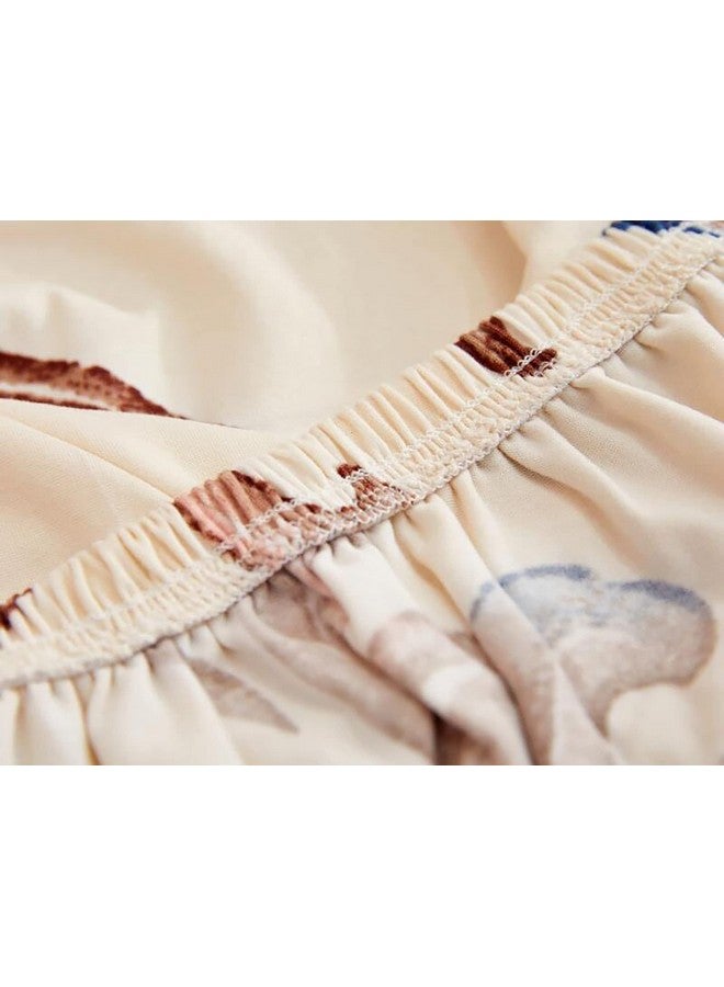 هاوس أوف كويرك غطاء أريكة ثلاثي المقاعد من House of Quirk، غطاء مرن كبير للأريكة، غطاء أريكة مرن قابل للتمدد (لون الأوركيد البيج، 185-230 سم) - Image 3