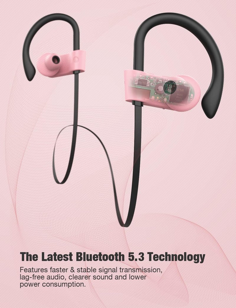 Otium Bluetooth Headphones Wireless Earbuds Headsets Wireless Earbuds Bluetooth Earphones IPX7 Waterproof 15 Hours Playtime Running Sports Workout - Image 5