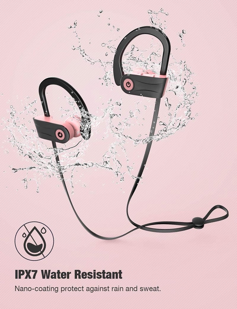Otium Bluetooth Headphones Wireless Earbuds Headsets Wireless Earbuds Bluetooth Earphones IPX7 Waterproof 15 Hours Playtime Running Sports Workout - Image 4