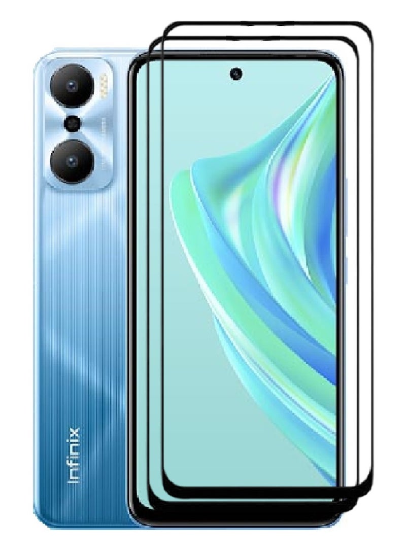 AINA 2 Pieces Tempered Glass Screen Protector 5D Designed For Infinix Hot 20 Play Full Glue Edge to Edge Full Screen Coverage And Bubble Free - Image 1