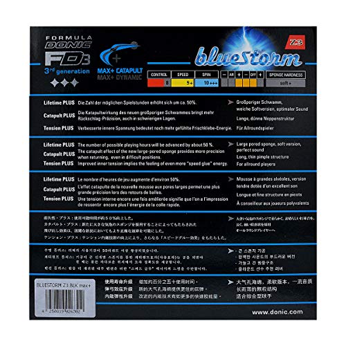 Donic BlueStorm Z3 Max Table Tennis Rubber (Black) - Image 5
