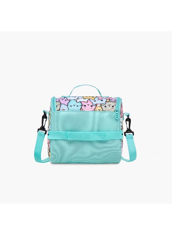 Shout Cat Print Lunch Bag for Kids - Image 3