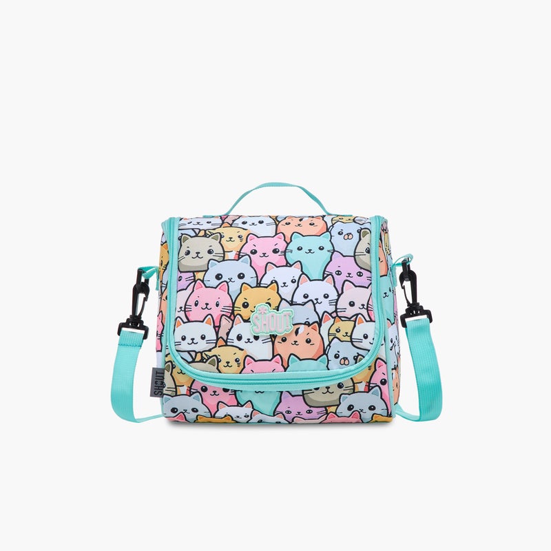 Shout Cat Print Lunch Bag for Kids - Image 1