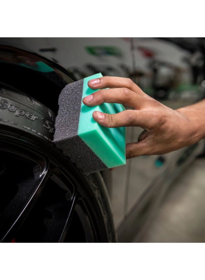 Chemical Guys DuraFoam Large Tyre Dressing Applicator Pad Black and Blue 4 x 4 Inch 7000411 - Image 4