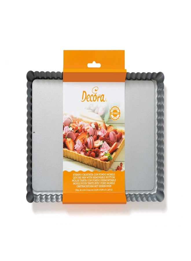 DECORA Non-Stick Tart PAN 32 X 22 X 3,5 cm W/Removable Bottom - Image 2