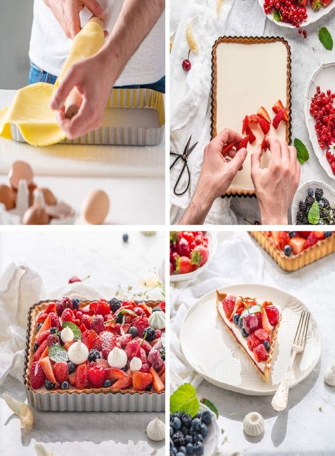 DECORA Non-Stick Tart PAN 32 X 22 X 3,5 cm W/Removable Bottom - Image 4