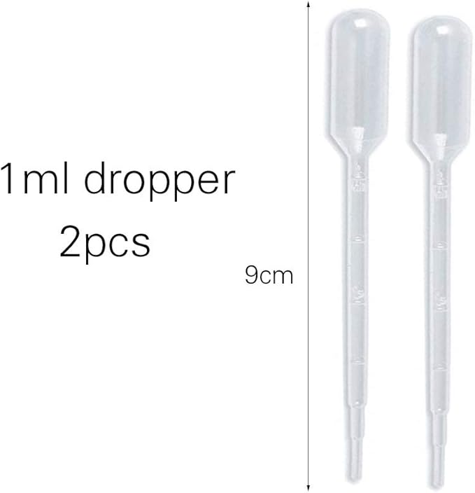 Enslz 50Pcs Clear Sample Glass Bottles mini 1ml 14Dram Essential Oils Vials with Orifice Reducer Perfume Cosmetics Lotion Jars Container Transparent 1ml