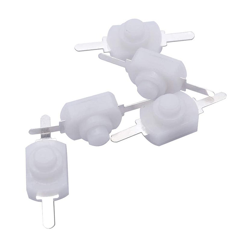 mxuteuk 50pcs White Self-Lock Micro Push Button Switch DC 30V 1A for SMD Flashlight Type Light Lamp Wall Outlet Latching mini on/Off Switch W-1208 - Image 4