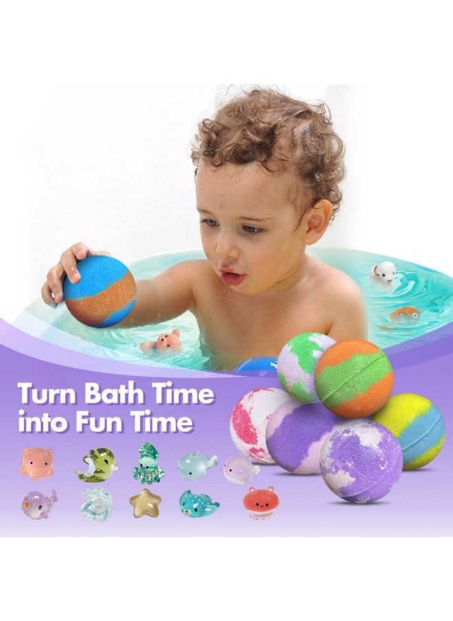 Lisotera - Bath Bombs for Kids with Surprise Inside, 32 Pack Bath Bombs with Land & Sea Animal Toys, Handmade Fizzy Colorful Bubble Children Bath Ball Gift Set for Birthday, Christmas, Halloween, Mothers Day - Image 1