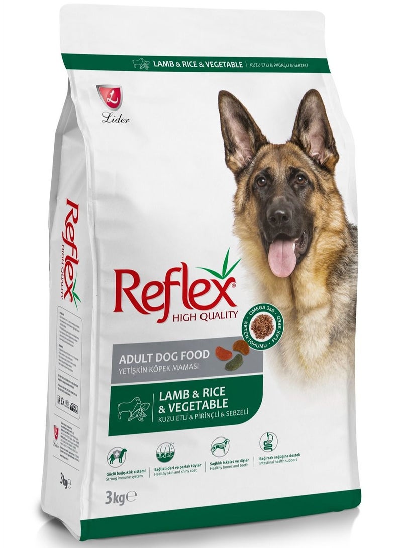REFLEX Adult Dog Food with Lamb and Rice and Vegetable 3 kg